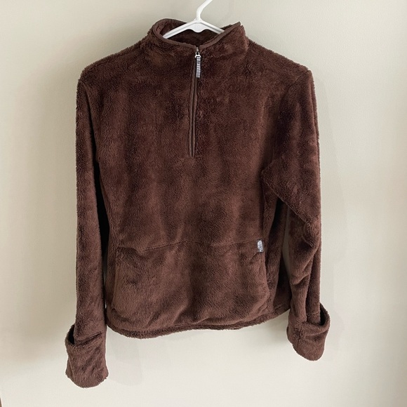 The North Face Women's AP4C Glacier Fleece 1/4 Zip Jacket - Brown - Small - Picture 3 of 10